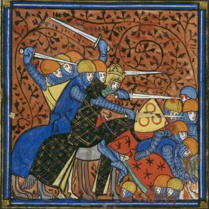 Carlos Magno batalha contra os saxons, British Library