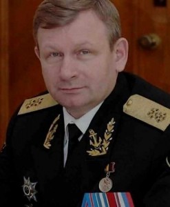 Vice-almirante Viktor Chirkov, comandante da Marinha Russa